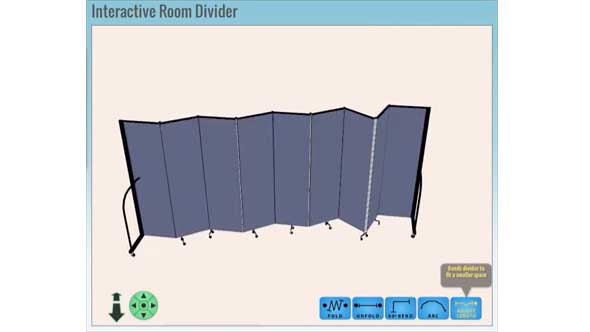 Screenflex virtual divider